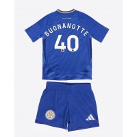 Otroški Nogometni dresi Leicester City Facundo Buonanotte #40 Domači 2024-25 Kratek Rokav (+ Kratke hlače)